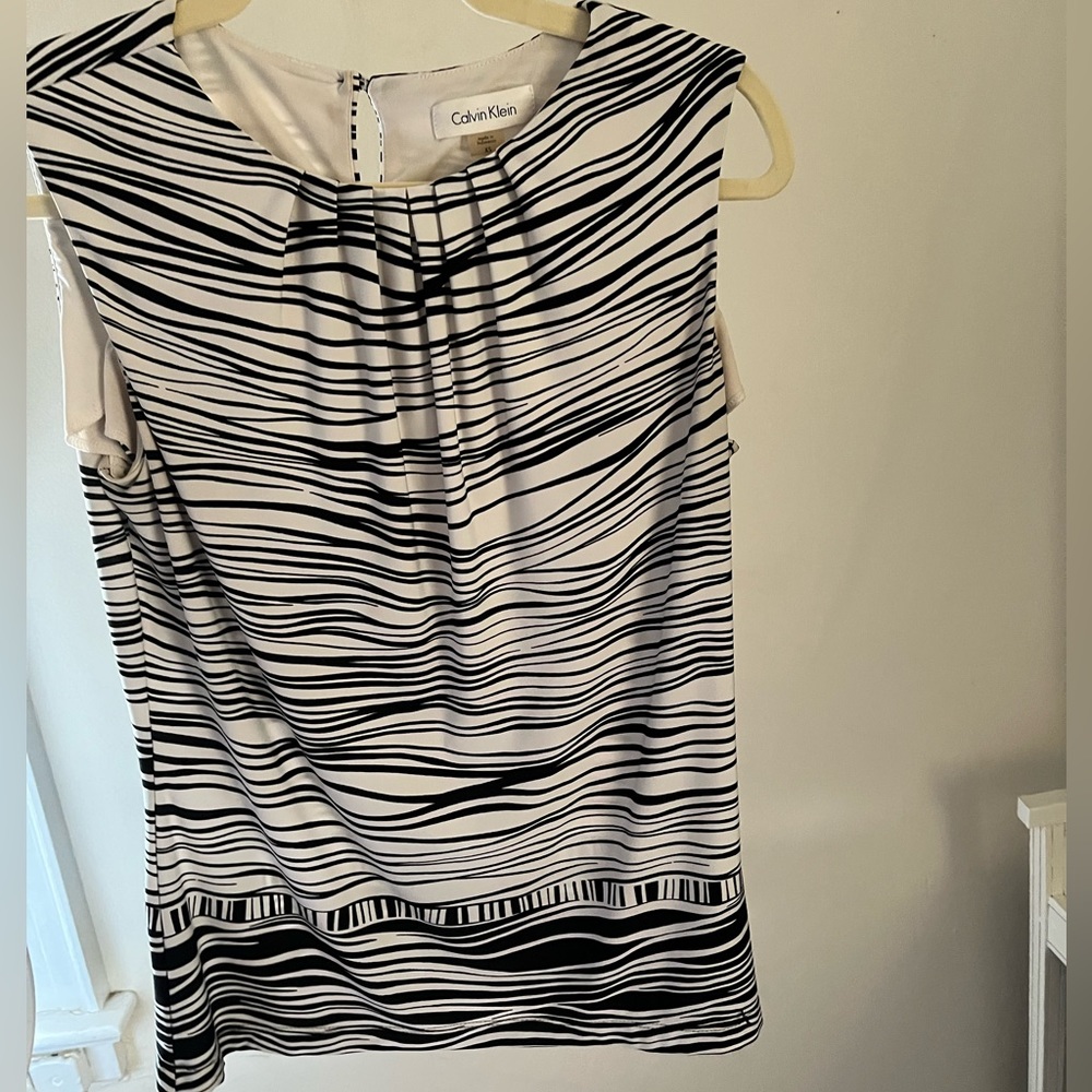 Calvin Klein sleeveless blouse
